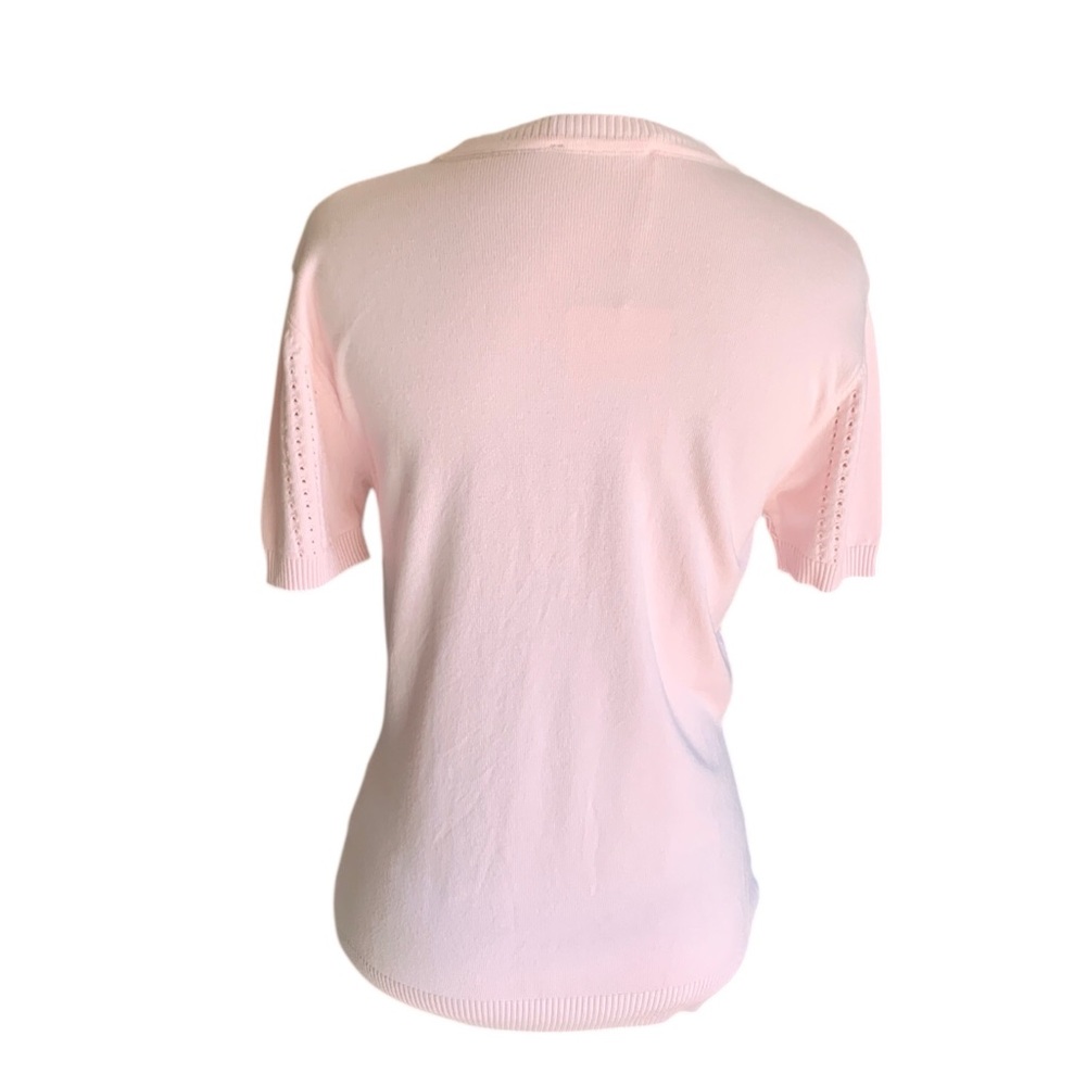 🆕 Chanel Style Pink Knit Top with Chain Detail 🆕 - Picture 11 of 11